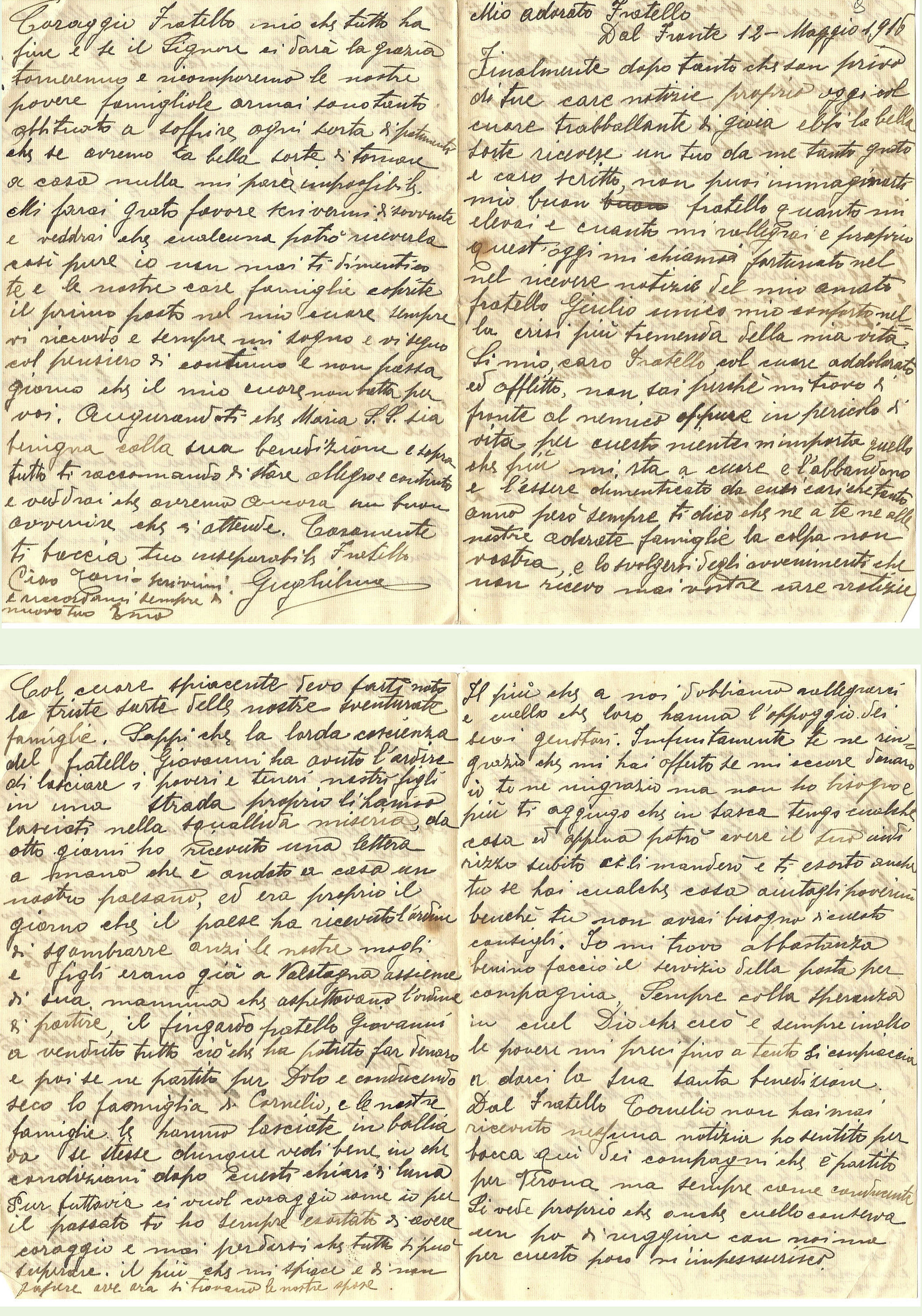 Lettera di Guglielmo del 12 giugno 16