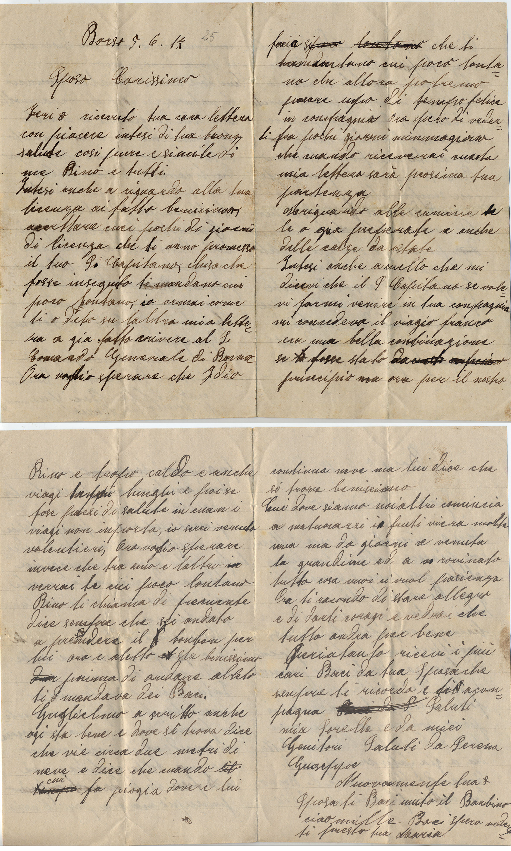 Lettera di Maria del 5 giugno 17